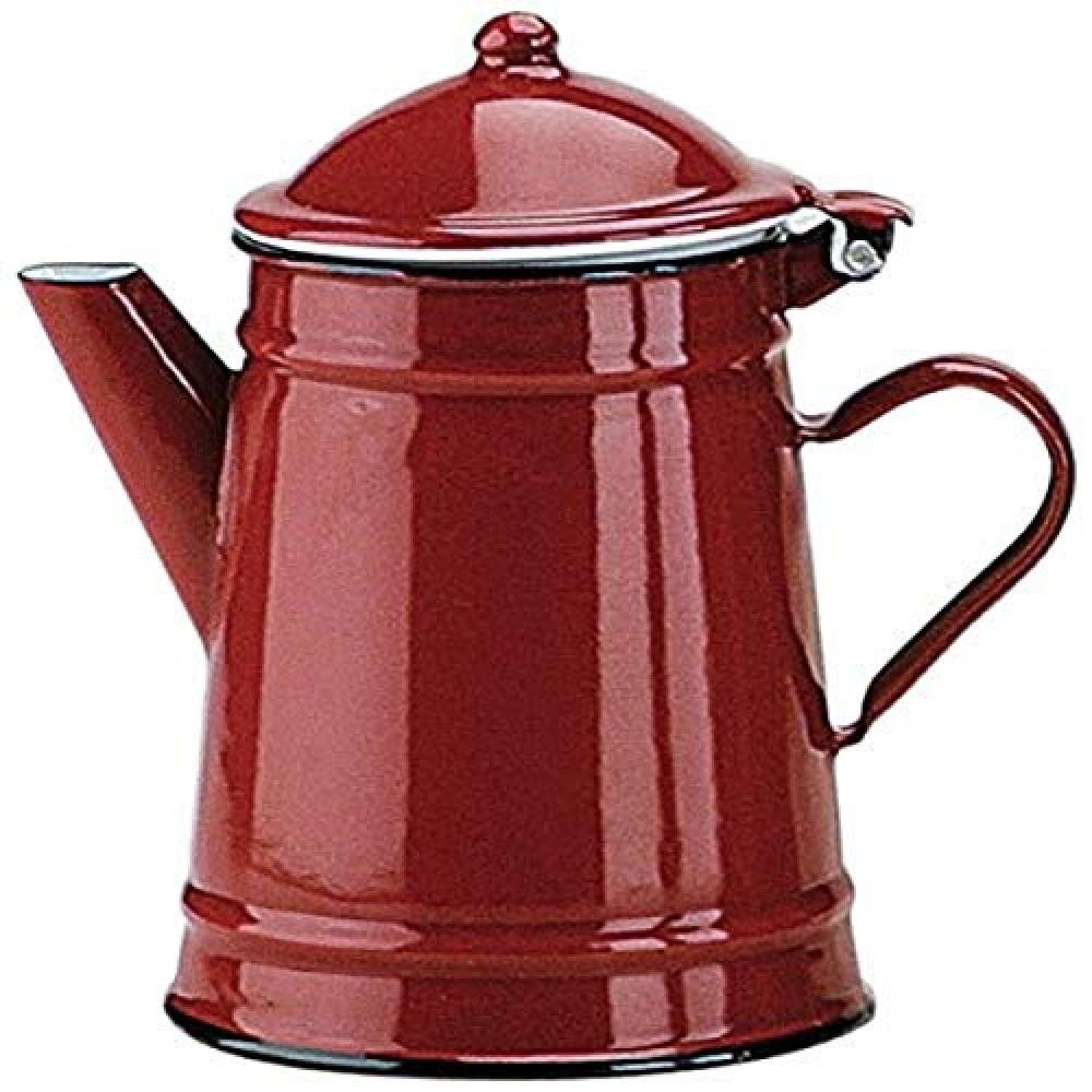 Ibili 910.210 Coffee Conical Porcellana Acciaio smaltato Rosso 1 l - NUOVO