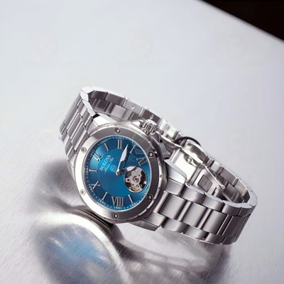 Bulova Marine Star Automatik Damenuhr 98L317 Blau