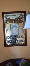 COCA COLA Werbespiegel Barspiegel 60x90cm Gebraucht