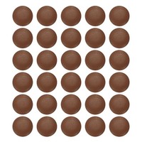 30X Pu-LederknöPfe 12,5Mm (20L) Runde Plastik-KnöPfe FüR Diy/Kleidung, Braun