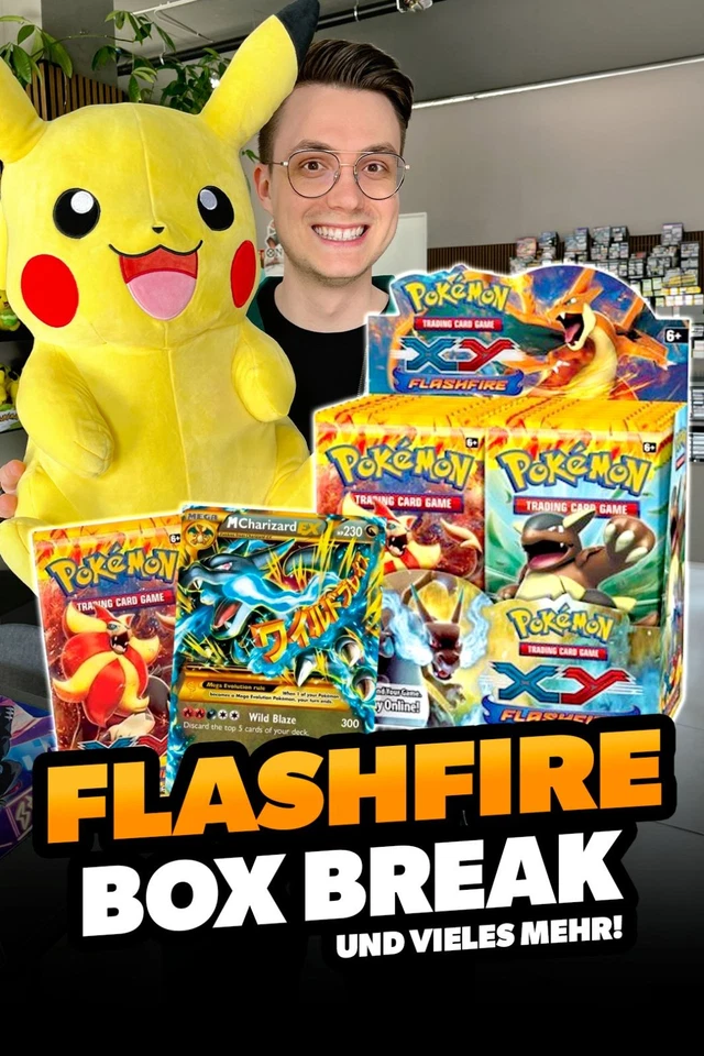 XY Flashfire (12.000€) Box Break! Pokemon Auktionen ab 1€!