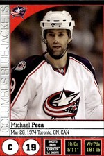 2008-09 Panini NHL Hockey Card # 177 Michael Peca