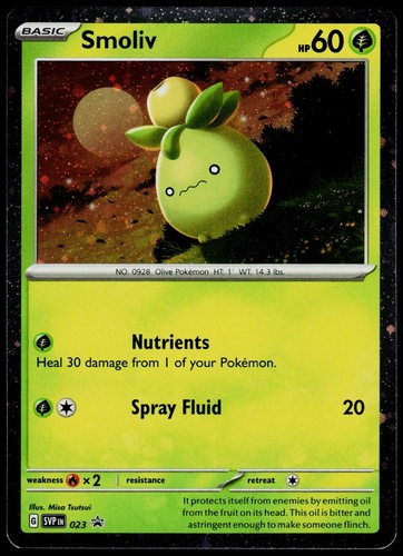Smoliv 023 Scarlet & Violet Promo -Holo Pokemon NM (Promo)