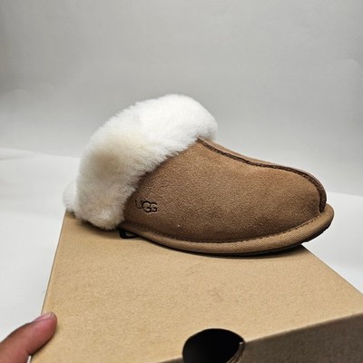 Women s Shoes UGG SCUFFETTE Slip-On Slippers CHESTNUT SIZE 5