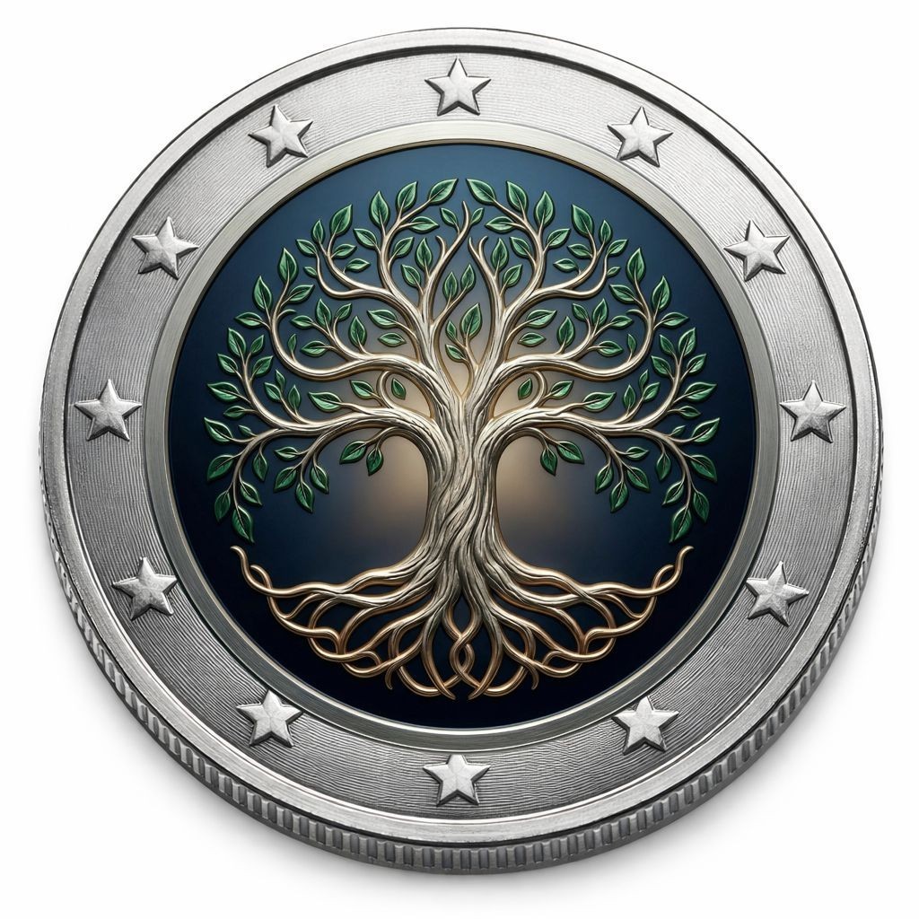 2EuroColourCoin-TreeofLife-TreeofLife-ColourCoin-Uncirculated