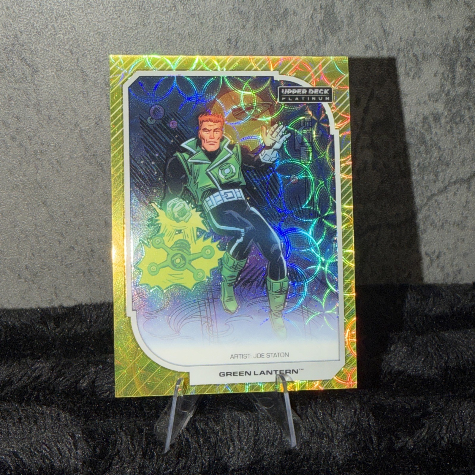 2026 Upper Deck DC Platinum #61 Green Lantern Guy Gardner Yellow Spotlight /399