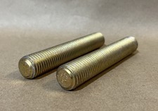 Lot of 2 - 3/4”-10 x 3-3/4” Fastenal Threaded Rod Stud Bolt Yellow Zinc SB