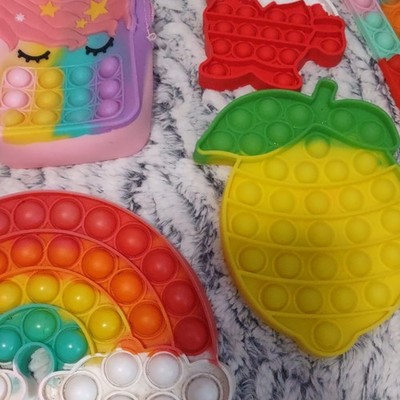 Elmer's Pop It Tactile Sensory Toy Assortment Rainbow Apple Unicorn Santa