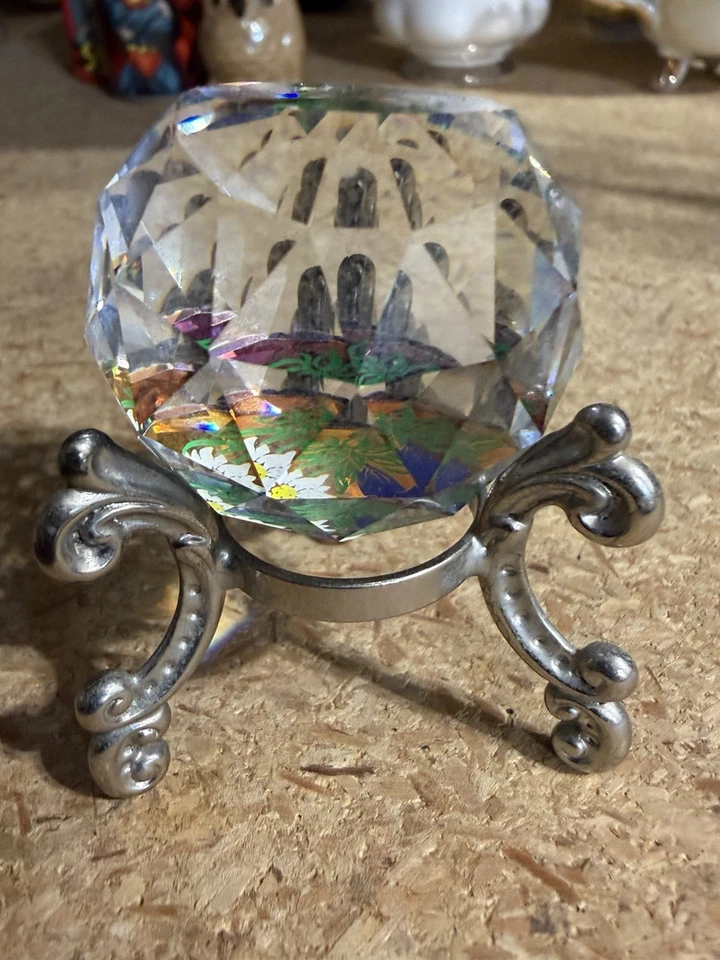 Pisapapeles Globo Swarovski retirado vintage 5 cm. Excelente Estado Foto 3 de 4