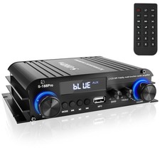 2.1 Channel Stereo Audio Amplifier, 300Wx2 360W Home Audio Stereo Receiver Bl...