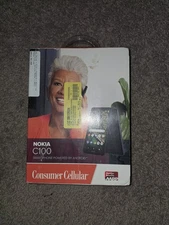 Nokia C100 32GB Blue Consumer Cellular Only Android Smartphone - New, Sealed!