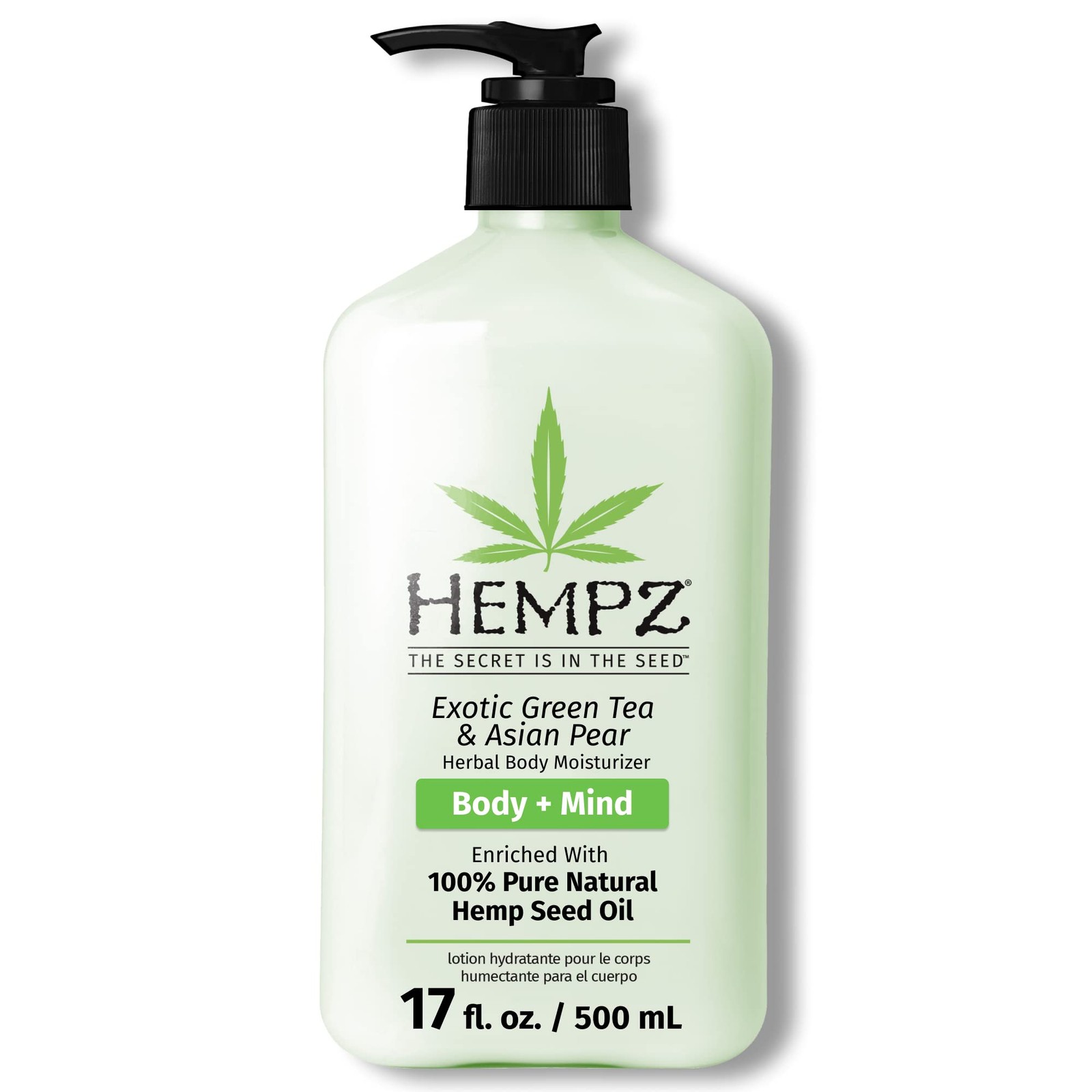 HEMPZ Body Lotion - Green Tea  Asian Pear Daily Moisturizing Cream, Shea Butt...