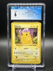 Pokemon Shadowless Red Cheeks Pikachu 58/102 CGC 6