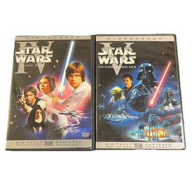 Star Wars IV & V A New Hope & Empire Strikes Back DVD Widescreen THX Mark Hamill