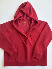 Lilly Pulitzer Red Hoodie Pullover Snap Neck ...