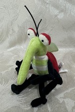 Jellycat “I am Funky Bug” Green/White Striped Red Insect 4" Soft Plush Toy -RARE