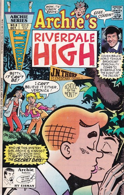 #ad Riverdale High #8 VF; Archie Cousin Brucie Photo Cover w BagBoard $9.98