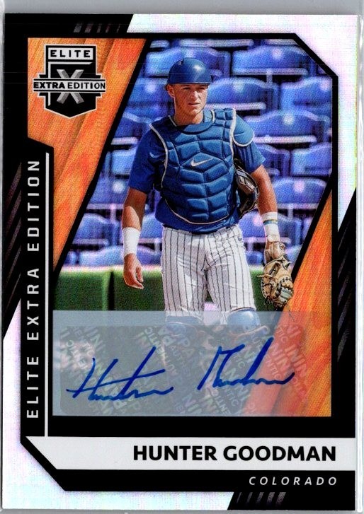 2021 Panini Elite Extra Edition - Hunter Goodman #109 Signatures (AU, RC)