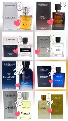 2x G. Bellini X-Bolt, homme, jazz, veritas, tobacco, one, deep EdP Herren 75ml