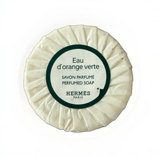 NEW SEALED HERM S Paris EAU D'ORANGE VERTEPerfumed SOAP 2.5" Round Travel Size