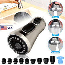 3-Function Kitchen Faucet Spray Head with 9 Adapters Kitchen Faucet Replacement