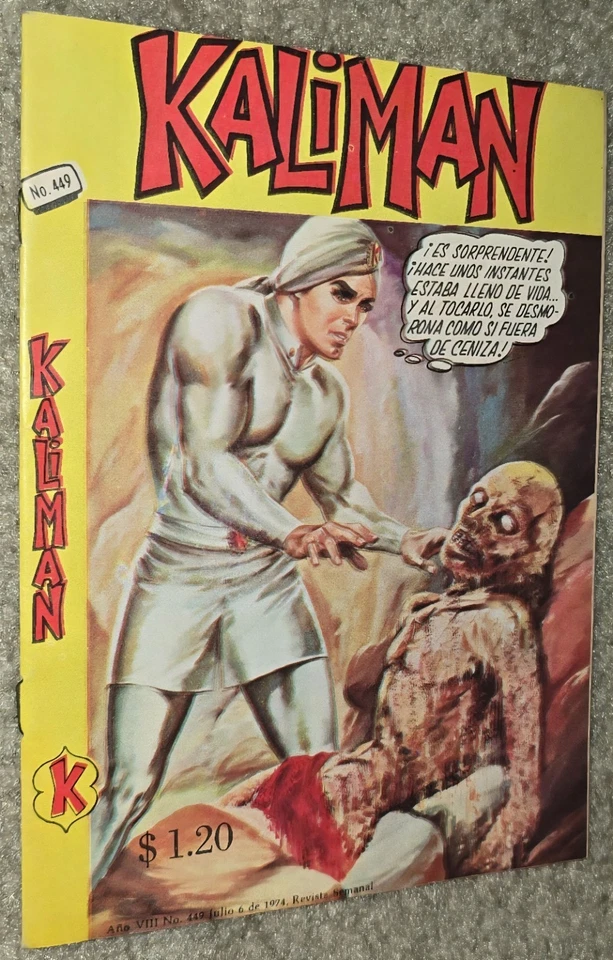 1 Rare VHTF Kaliman 449 MX 1974 Zombie Death Hombre Increíble Mexico Vintage - Image 3 of 4