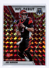 2020 Panini Mosaic - NFL Debut Joe Burrow #261 Mosaic Reactive Orange Prizm (RC)