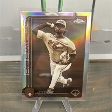 Topps Chrome 2025 Freddy Peralta #95 Milwaukee Brewers sepia refractor  