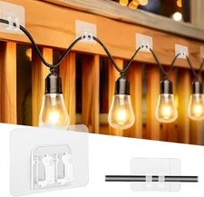 100PCS Hooks for Outdoor String Lights Clips,Heavy Duty Cable as picture show 