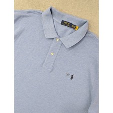 Polo Ralph Lauren Men's Big Tall 2XB Blue Cotton Classic Fit Polo Shirt NWOT