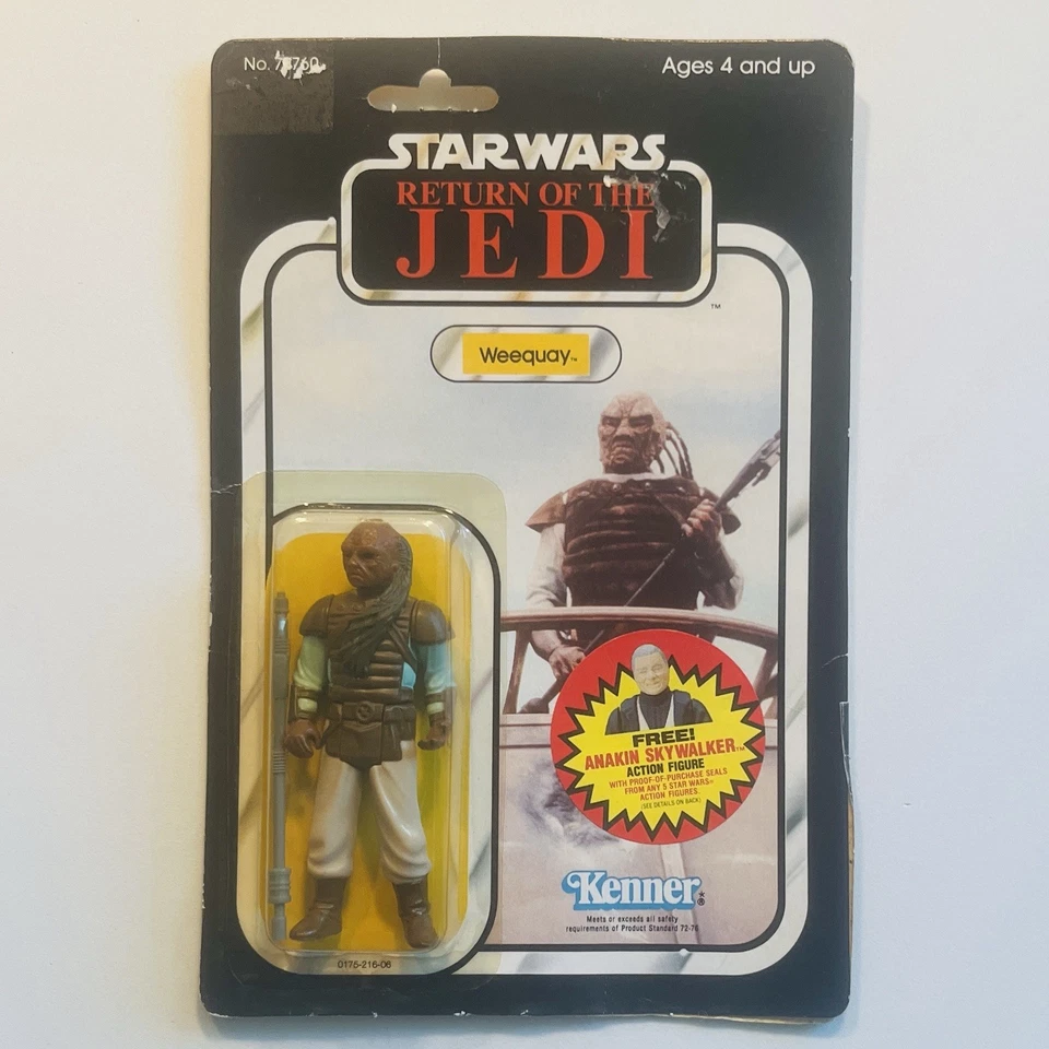 WEEQUAY - MOC 79A Kenner Figura Vintage Star Wars ROTJ 1984 con Estuche Star Foto 2 de 4