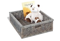 Pinolino Werner Wicker Basket Grey-brown Lacquered Pinolino Werner Wicker Basket Grey-brown Lacquered