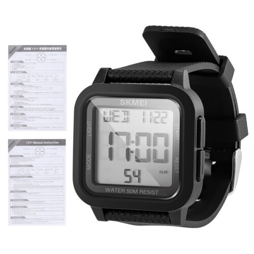 Reloj Pulsera Grande Multifunción Deportivo Militar Hombre Impermeable LED Digital - Imagen 2 de 15