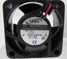 ADDA AD0424HB-B31 4028 DC24V 0.12A 2-Wire Inverter Cooling Fan