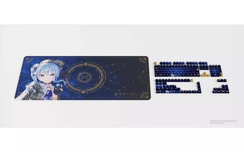 キーボード HYTE HoshimachiSuisei Keycap + Mouse Pad hyte hoshimachi suisei keycap + mouse pad Japan First