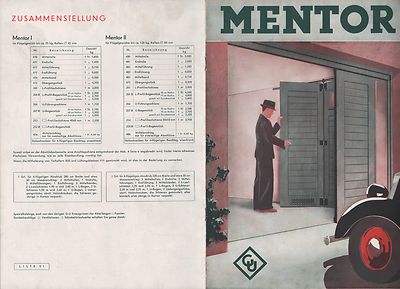 FEUERBACH Prospekt 1935, Baubeschlag-Fabrik Gretsch-Unitas GmbH Mentor