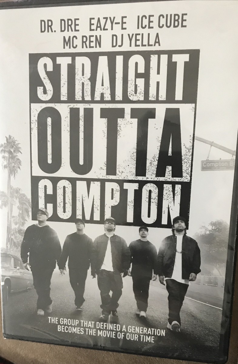 STRAIGHT OUTTA COMPTON - DVD - N.W.A./NWA/EAZY-E/ICE CUBE - NEW