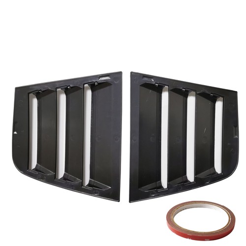 Black Side Window Louvers Air Vent Scoop Shades Cover For Dodge Charger 2011+ - Foto 3 di 11