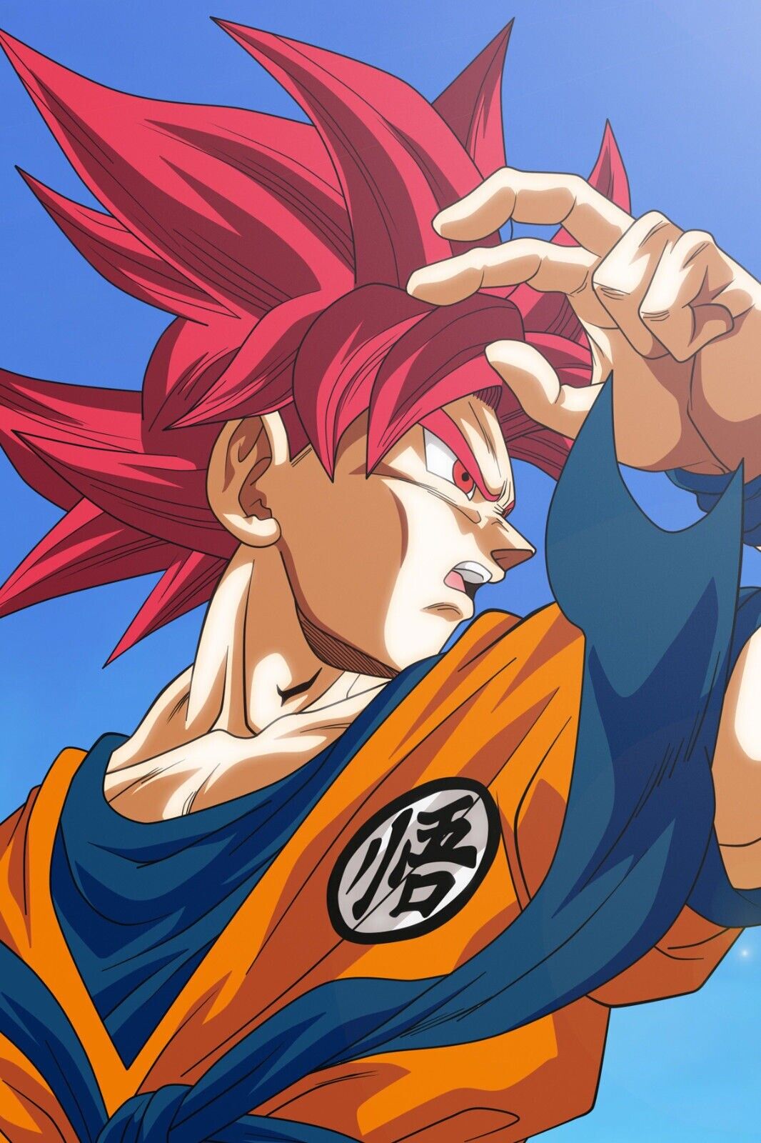 Goku Super Saiyan God Poster, Exclusive Art