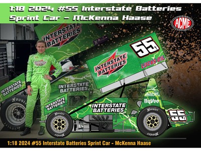 Winged Sprint Car #55 McKenna Haase ''Interstate Batteries'' McKenna Haase Racing 