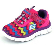 Skechers Girl's Skech Appeal Ziggy Zag 755 81872L/NPMT Size 7 Toddler