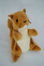 Ty Beanie Babies Nuts the Squirrel 1996 Retired Mint Stuffed Animal Plush Toy