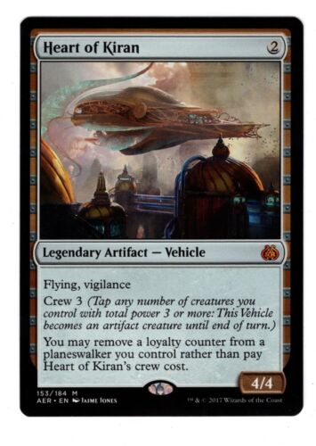 MTG HEART OF KIRAN AETHER REVOLT MYTHIC ARTIFACT LP/NM VEHICLE SRAM COMMANDER - Picture 1 of 2