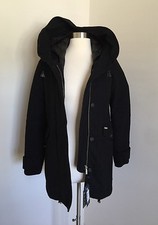 J Crew Woolrich John Rich & Bros Techno Wool Eskimo Parka Xs Black $995 B1817