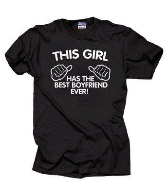 The Best Boyfriend Ever T-Shirt Anniversary Christmas Gift For Girlfriend Tee
