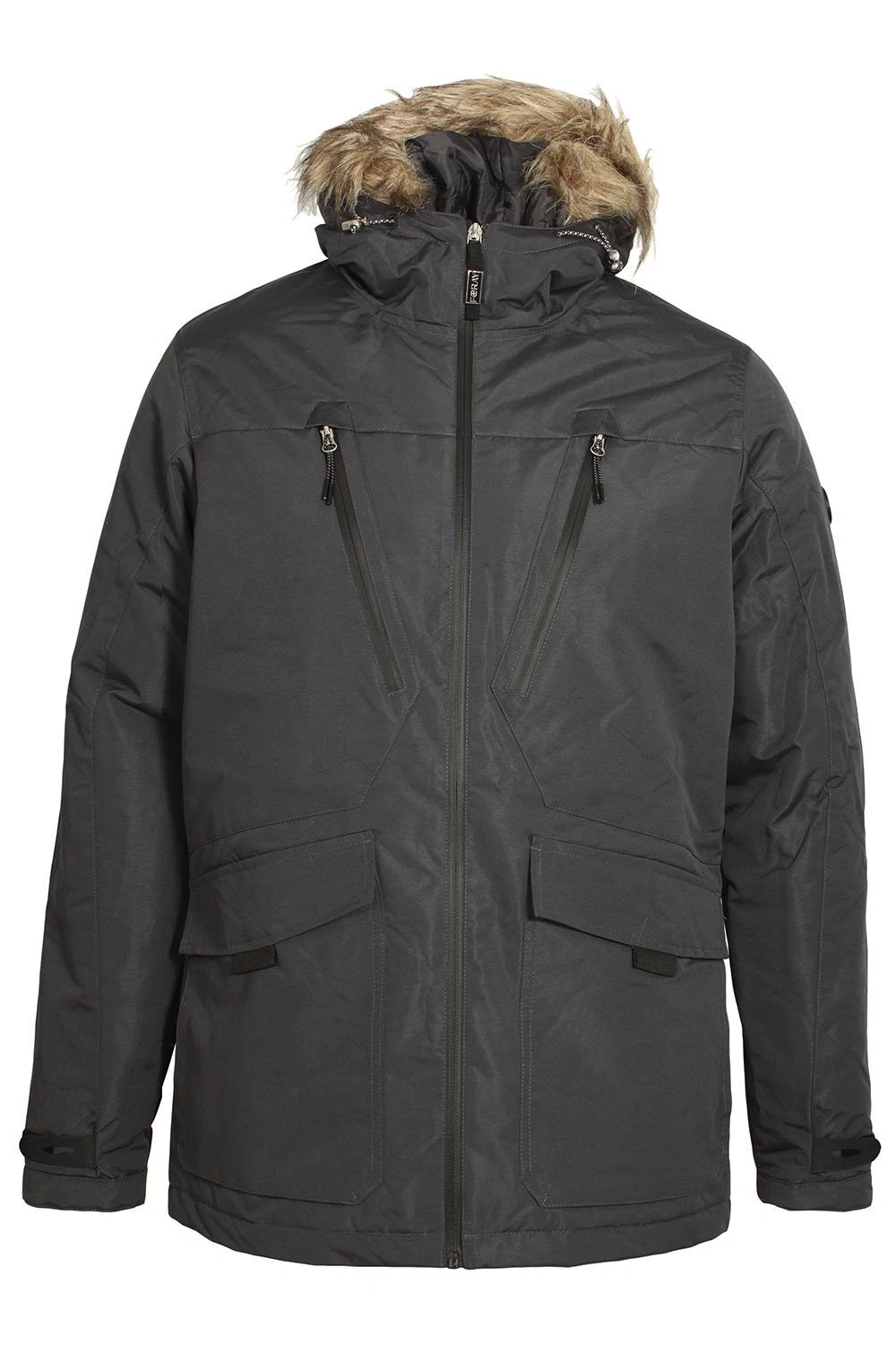 Mens Parka Jacket FORAY Tempest Grey Parka Jacket
