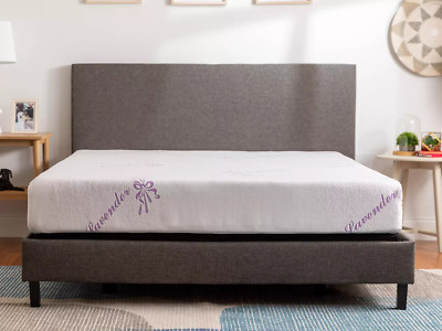 tulo  6''  Firm Comfort Memory Foam Lavender Pressure Relief Mattress in a Box
