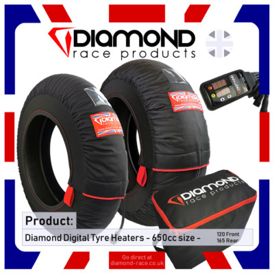 DIAMOND RACE PRODUCTS - DIGITALE REIFENHEIZUNGEN PASSEND FÜR KAWASAKI ER6 N - 120 / 165