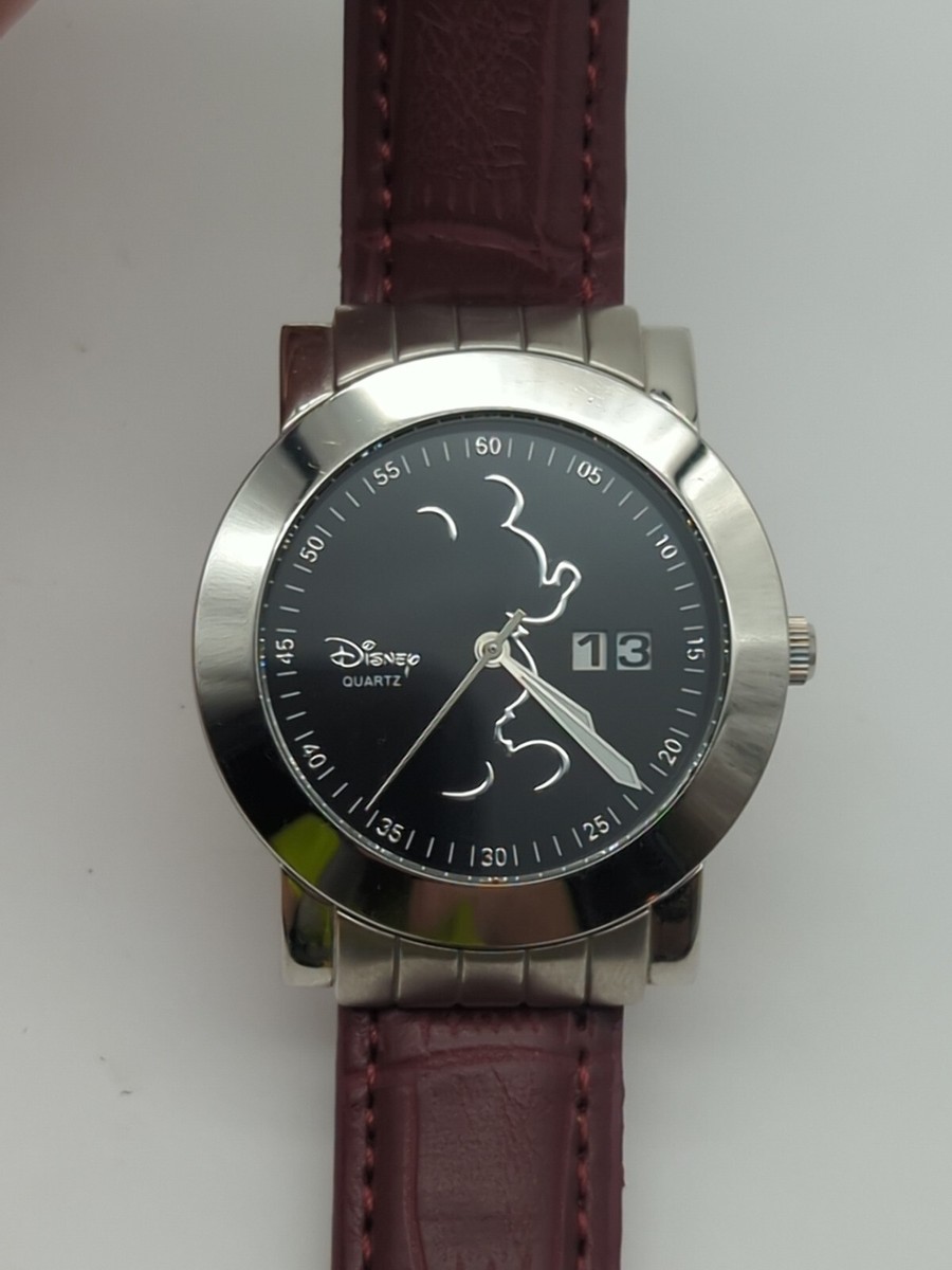 RARE VINTAGE Disney Retired Silhouette Mickey Mouse Watch  display picture 2
