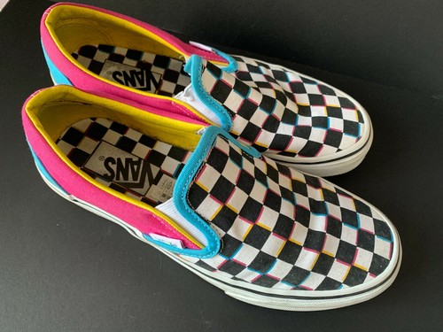 checkered vans 7.5